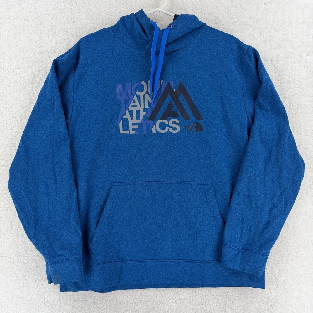 The North‎ Face Hoodie Mens XL Blue Mountain Athletics Fleece Sweatshirt Jacket